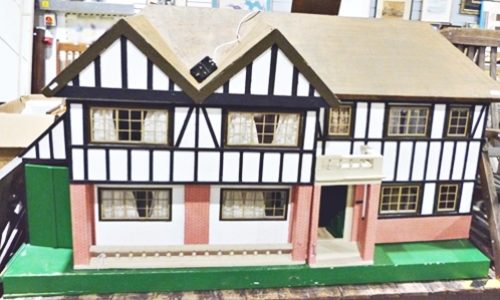 Large wooden doll's house